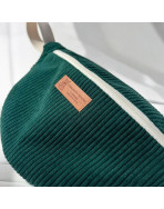 Sac banane, "Velours côtelé" sapin