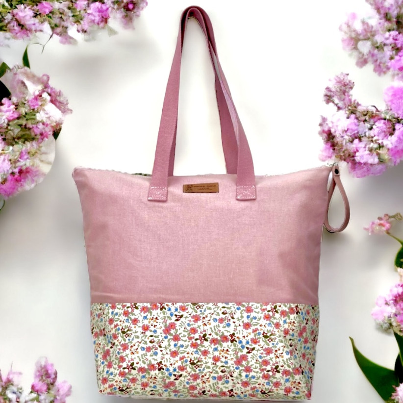 Sac Fanny, "Aveyron" rose poudre