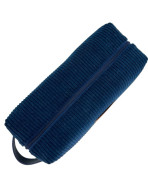 Trousse nomade M, "Velours côtelé" marine