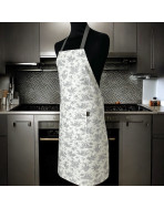 Tablier de cuisine, "Antoinette" gris