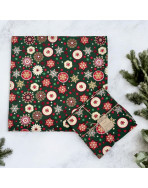 Serviettes de table "Noël féerique" vert, lot de 4