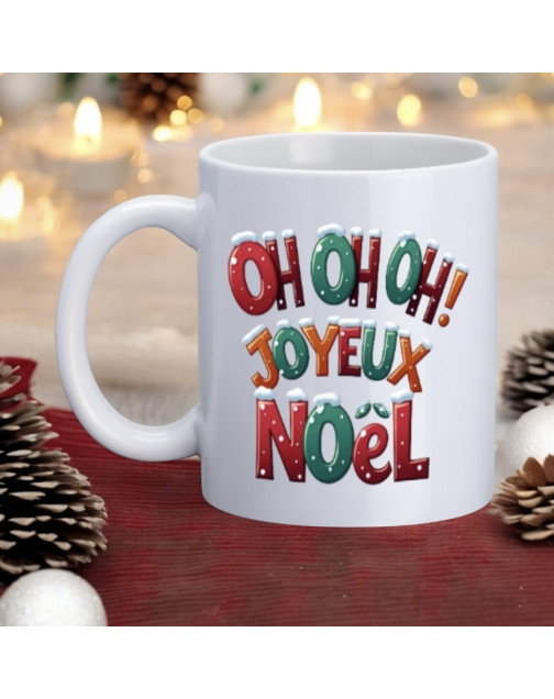Mug, "Oh Oh Oh! Joyeux Noël"