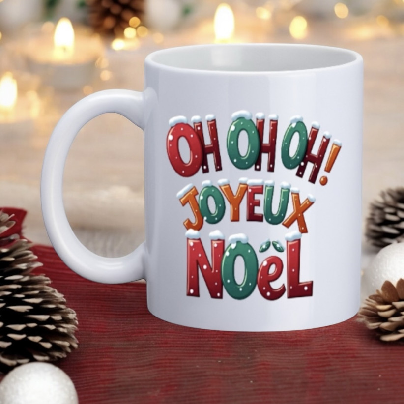 Mug, "Oh Oh Oh! Joyeux Noël"