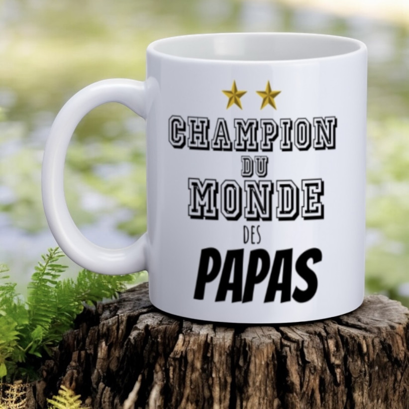 Mug, "Champion du monde des papas"