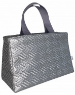 Petit sac isotherme, "Charlize argent"