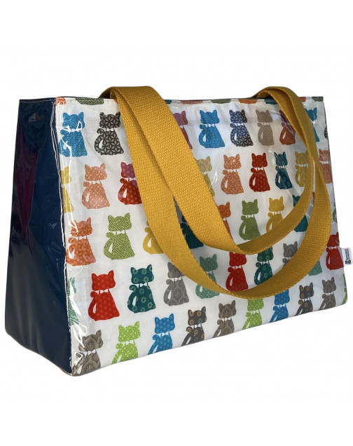 Sac repas isotherme, "Chat pop blanc" taille M