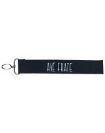 Porte clés sangle, "Aye frate"