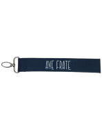 Porte clés sangle, "Aye frate"