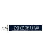 Porte clés sangle, "Bonifacio dans la peau"