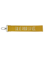 Porte clés sangle, "Calvi pour la vie"