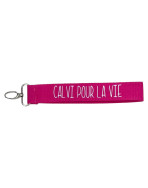 Porte clés sangle, "Calvi pour la vie"