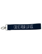 Porte clés sangle, "Calvi pour la vie"