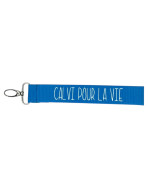 Porte clés sangle, "Calvi pour la vie"