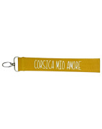 Porte clés sangle, "Corsica mio amore"