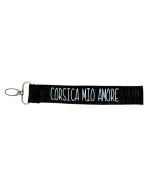 Porte clés sangle, "Corsica mio amore"