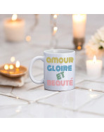 Mug, "Amour gloire et beauté"