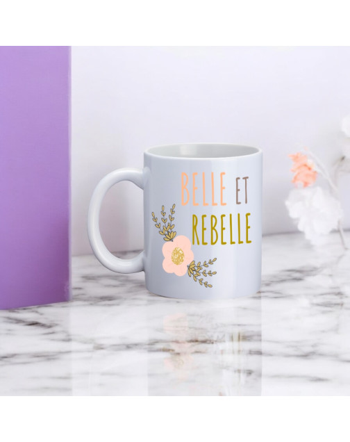 Mug, "Belle et rebelle"