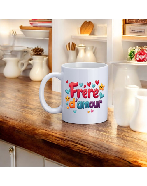 Mug, "Frère d'amour (multico)"