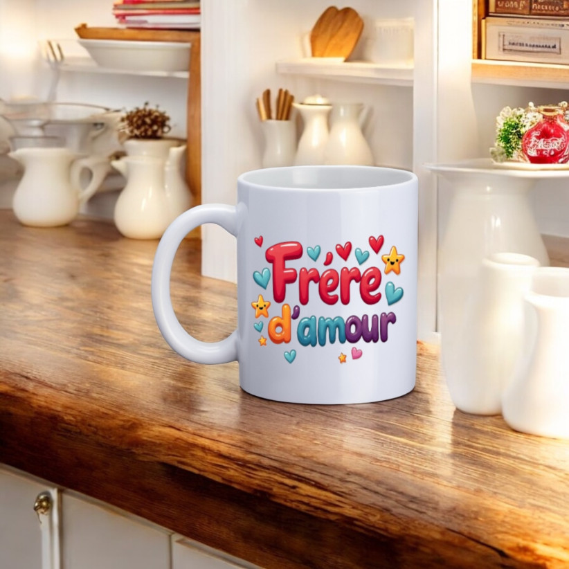 Mug, "Frère d'amour (multico)"