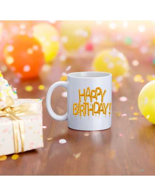 Mugs, "Happy birthday! (ballon)"