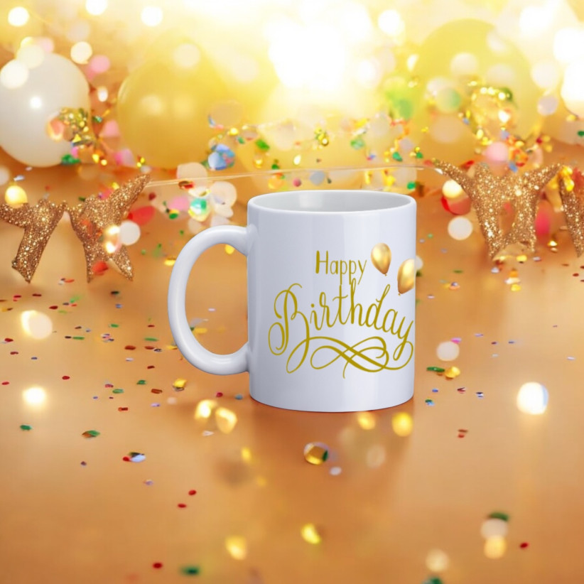 Mug, "Happy birthday!"