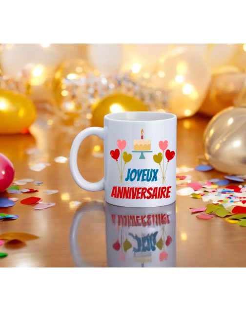 Mugs, "Joyeux anniversaire"