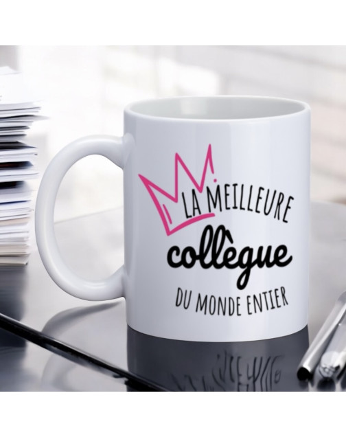 Mug, "La meilleure collègue du monde entier"