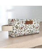 Trousse nomade S, "Flower" blanc