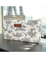 Trousse nomade M, "Antoinette" gris