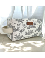 Trousse nomade M, "Antoinette" gris