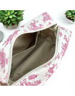 Trousse nomade M, "Antoinette" rose