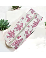 Trousse nomade M, "Antoinette" rose