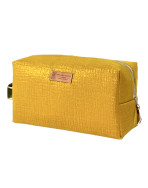 Trousse nomade M, "Scintillant" moutarde