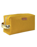 Trousse nomade M, "Scintillant" moutarde