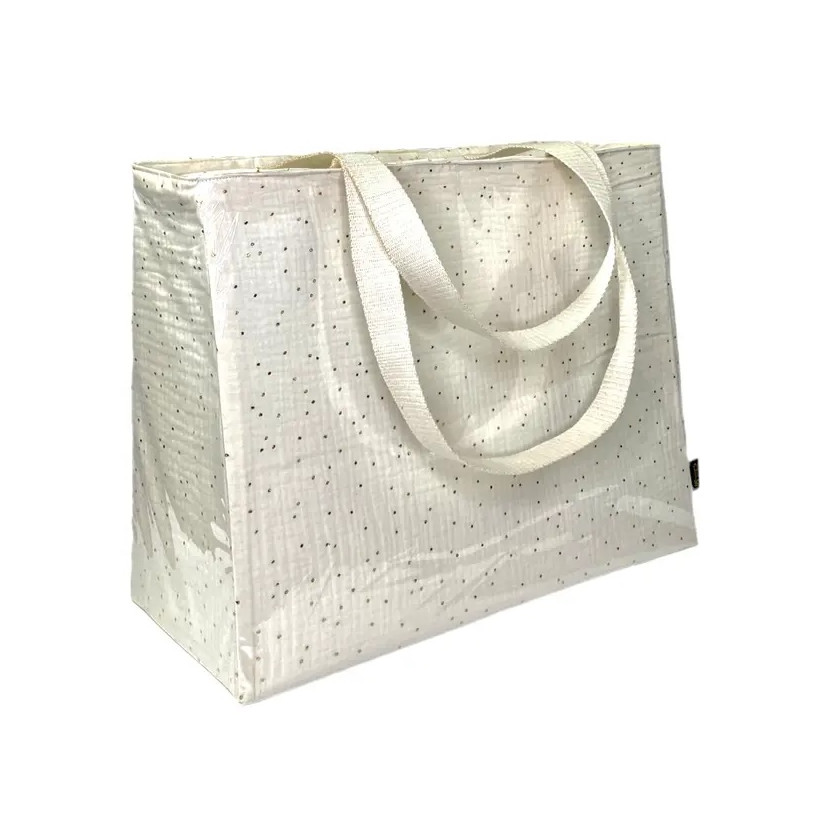 Sac isotherme XL, "Doux rêve" écru