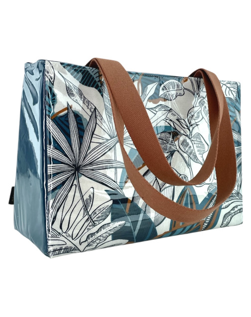 Sac isotherme M, "Exotique" bleu