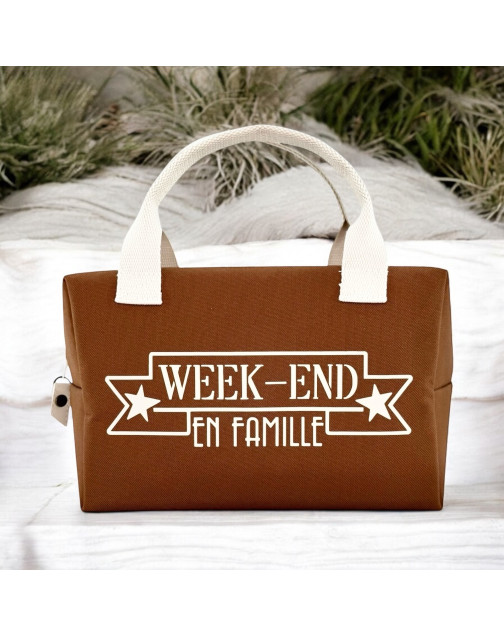 Sac isotherme S, "Week-end en famille" Brooklyn camel