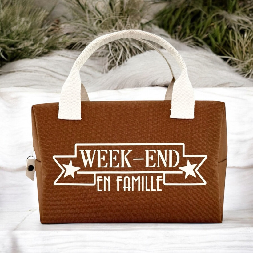 Sac isotherme S, "Week-end en famille" Brooklyn camel