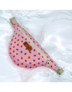 Sac banane, "Colette" rose