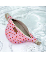 Sac banane, "Colette" rose