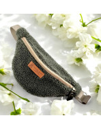 Sac banane enfant, "Bouclette" kaki