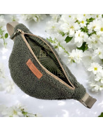 Sac banane enfant, "Bouclette" kaki