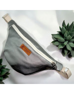 Sac banane, "Simili" argent, lot de 2