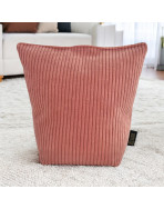 Cale-portes sac, "Velours côtelé" rose