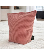 Cale-portes sac, "Velours côtelé" rose