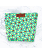 Trousse bohème, "Colette" vert