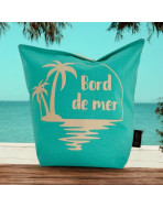 Cale-portes sac, "Bord de mer" Brooklyn vert d'eau