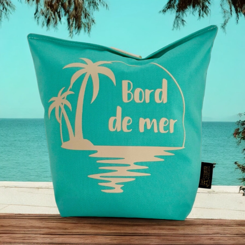 Cale-portes sac, "Bord de mer" Brooklyn vert d'eau