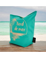 Cale-portes sac, "Bord de mer" Brooklyn vert d'eau