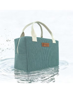 Sac isotherme Ice cube S, "Velours côtelé" céladon